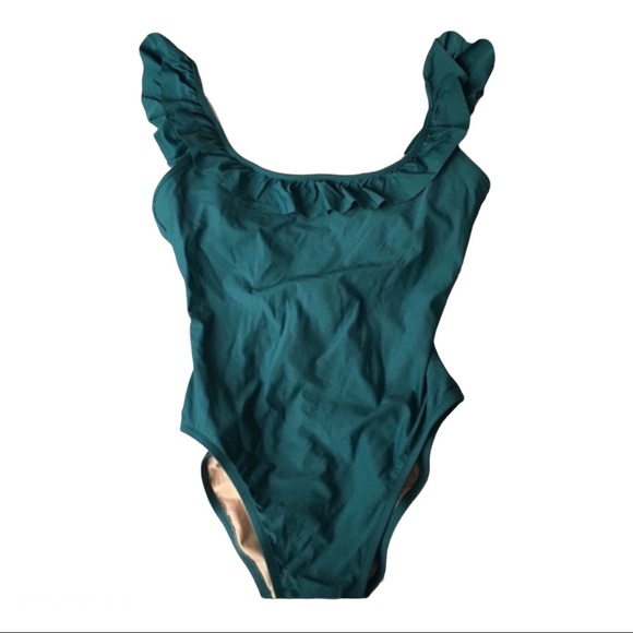 J. Crew Ruffled Scoopback One-piece Swimsuit - Picture 6 of 7